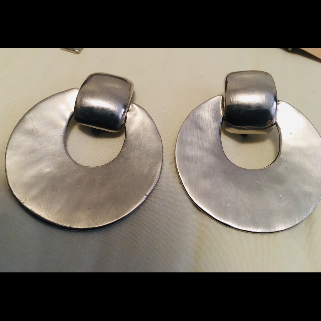 Silver Circle Earrings